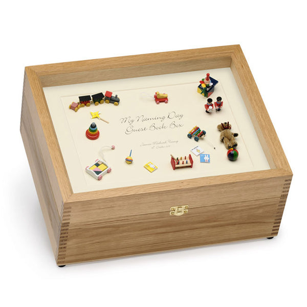 Baby Naming Day Guest Book Box
