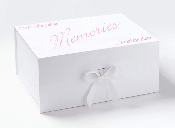 Pink “Memories" Memory Box